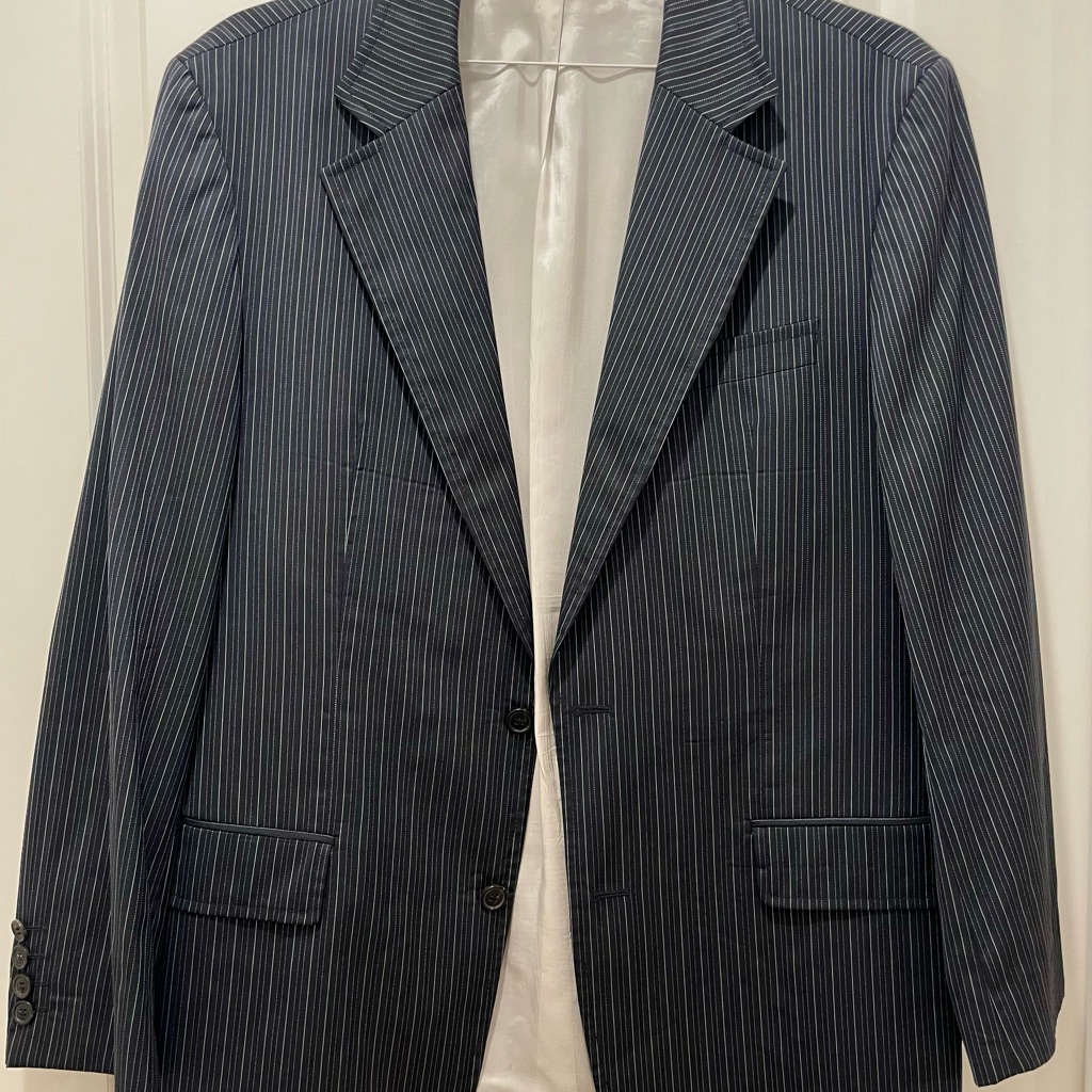 Boss Black & White Pinstripe Men's Blazer